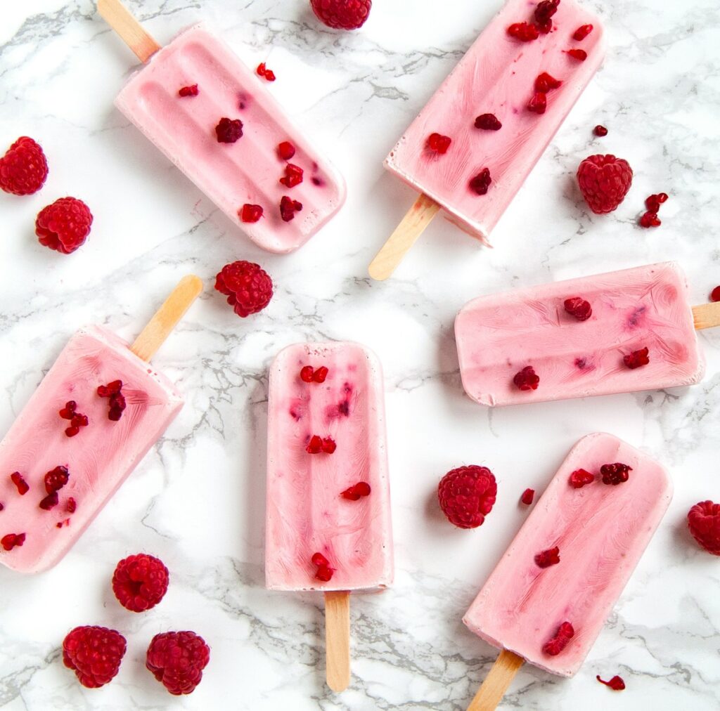 strawberry popsicles