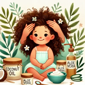 solução natural para cabelo infantil